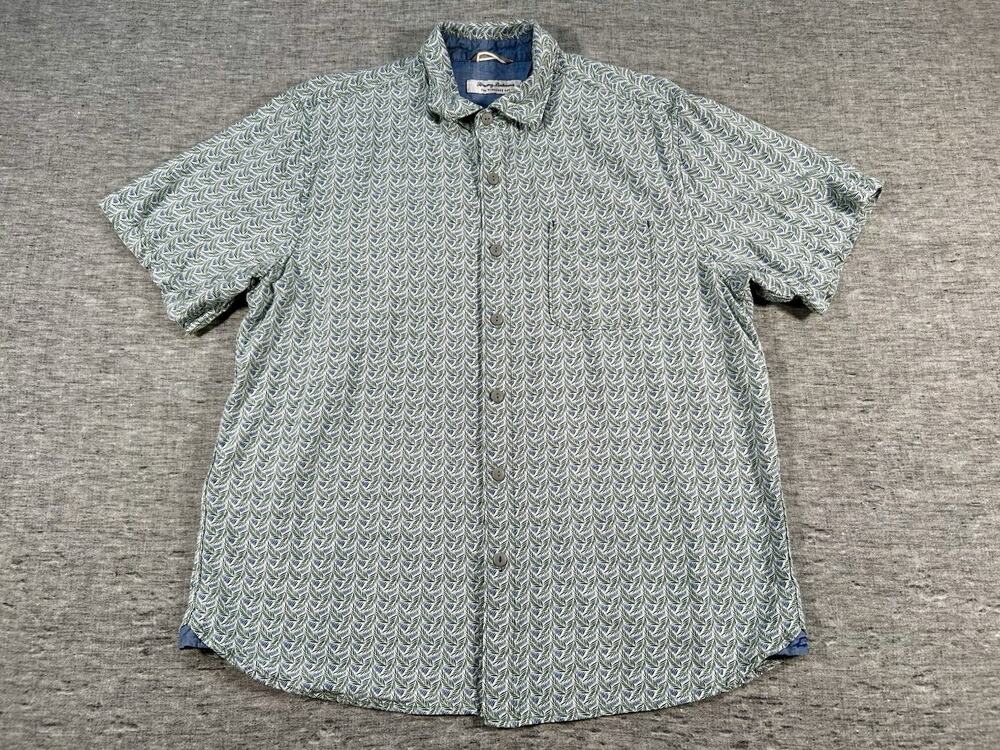Tommy Bahama Veracruz Cay Shirt Mens Large Hawaiian Tropical Resort Beach